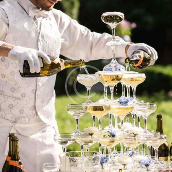 Champagne tower